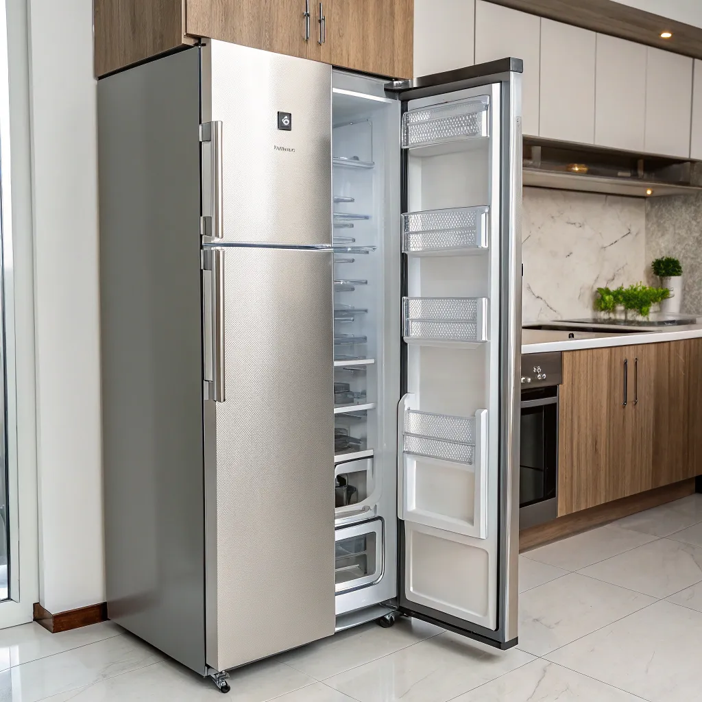 CRAVALIONEX Stainless Steel Fridge